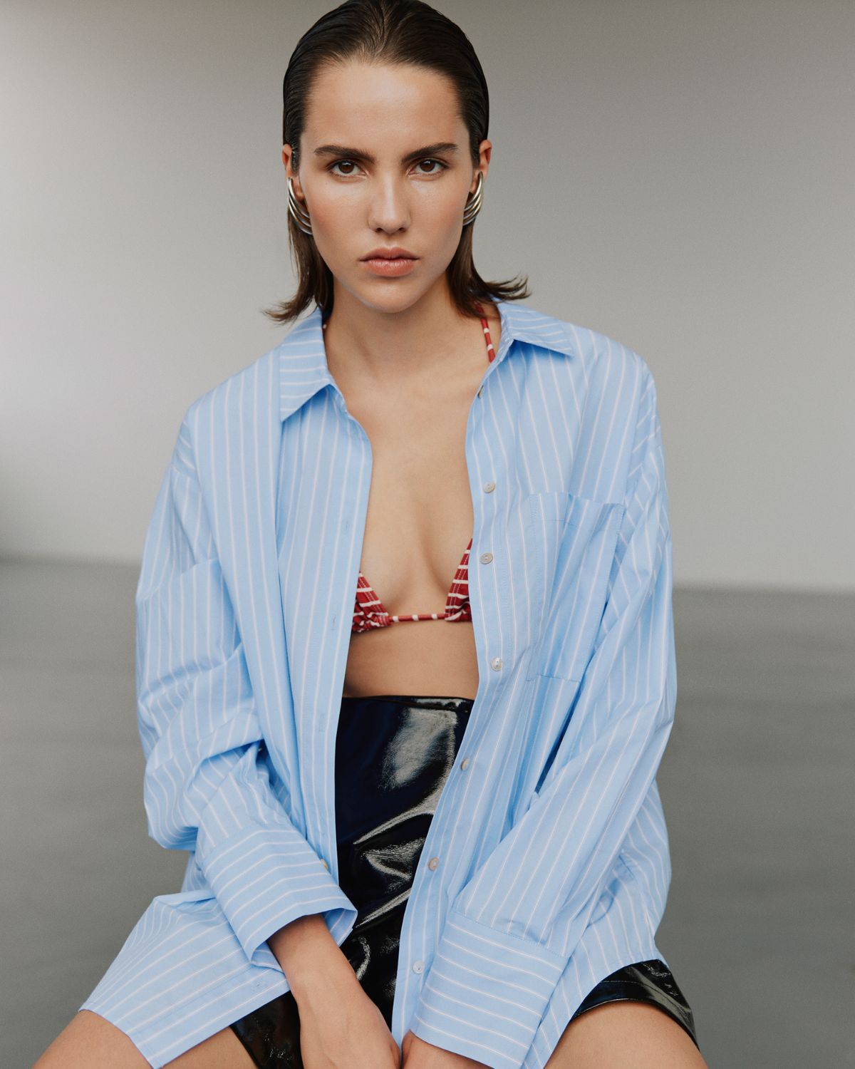 Sofie Schnoor WOMEN ADALENESW SHIRT Shirt 5094 Light Blue striped