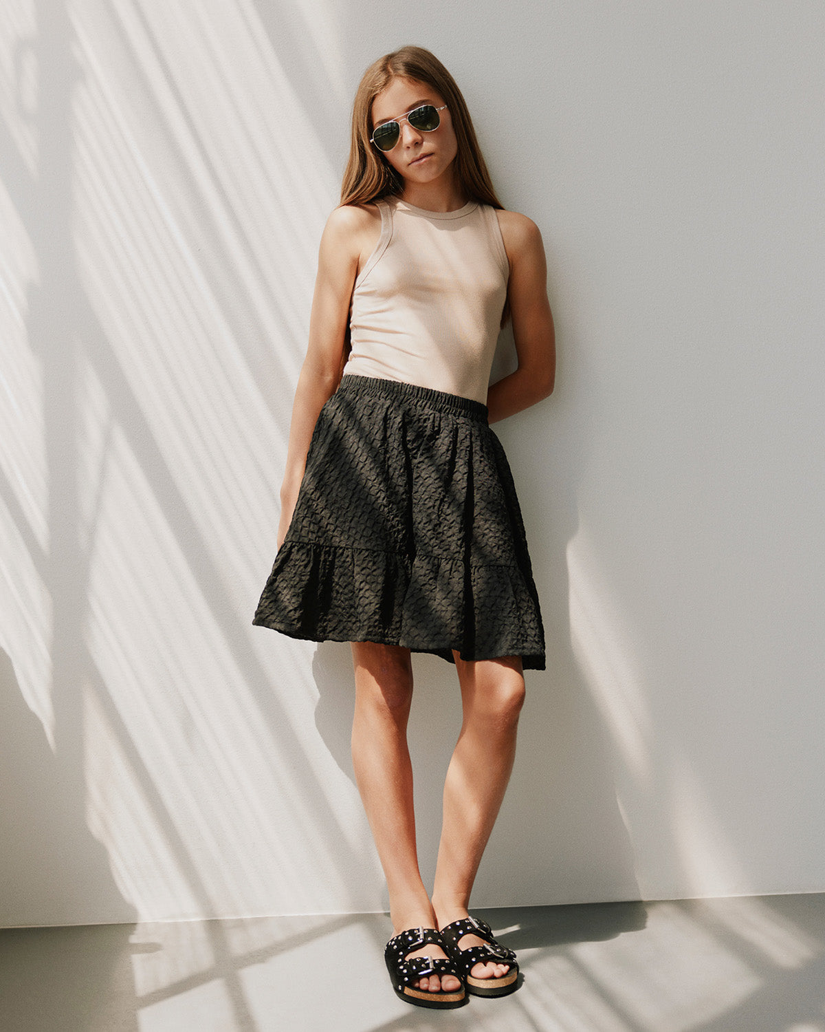 Sofie Schnoor YOUNG ADRIENNESY NEDERDEL Nederdel 1000 Black