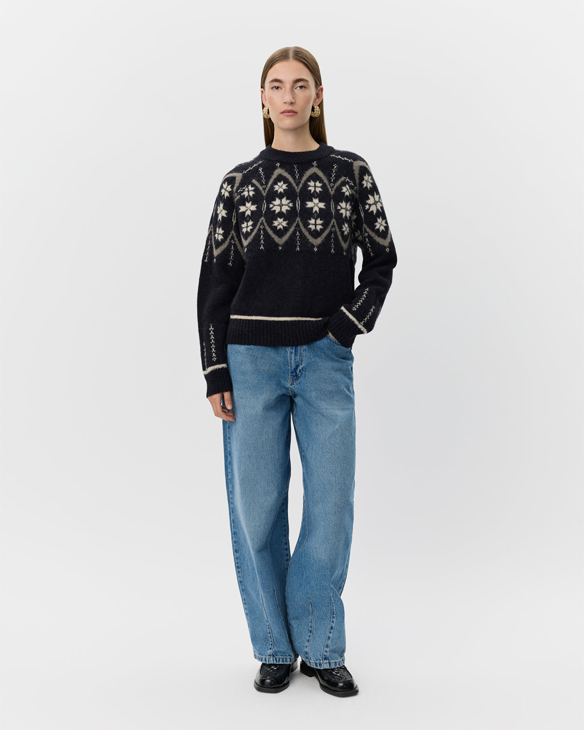 Sofie Schnoor WOMEN AINASW SWEATER Sweater 1004 Black mix