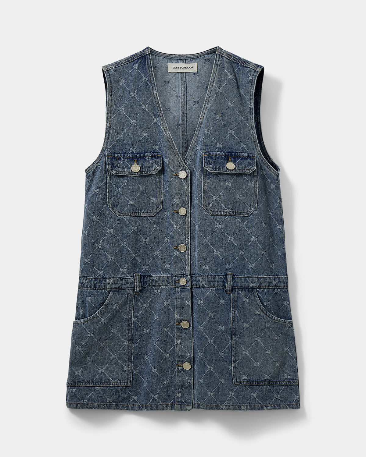 Sofie Schnoor WOMEN ALBERTINESW DENIM MINI KJOLE Kjole 5036 Blue