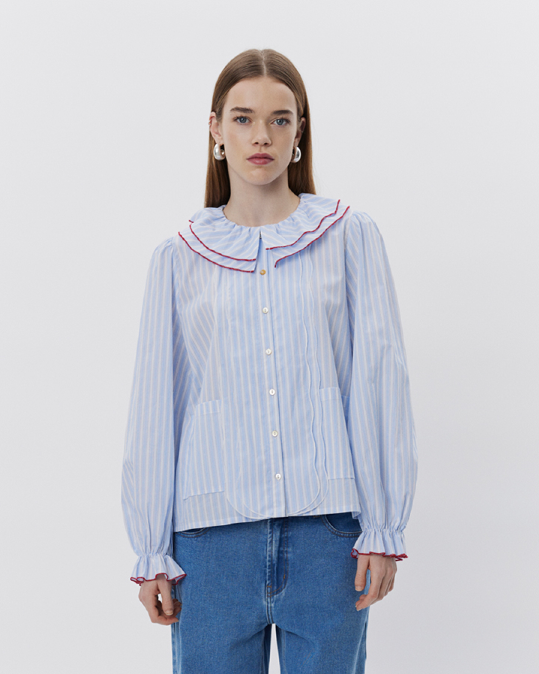 Sofie Schnoor WOMEN ALEXASW SKJORTE Skjorte 5092 Blue striped