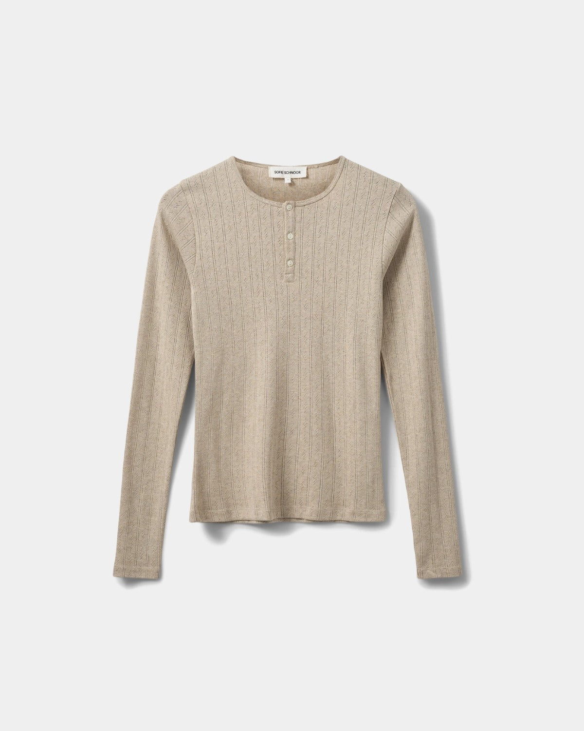 Sofie Schnoor WOMEN ALICIASW T-SHIRT LANGÆRMET T-shirt lang ærmet 7131 Beige Melange