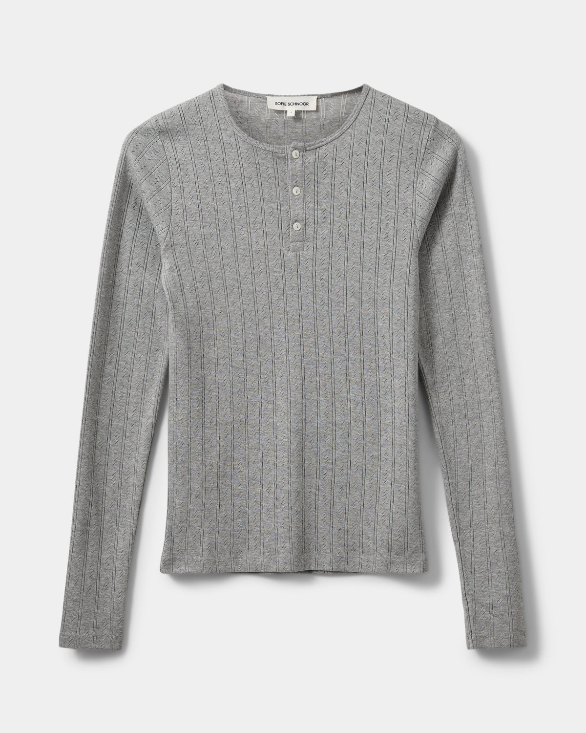 Sofie Schnoor WOMEN ALICIASW T-SHIRT LANGÆRMET T-shirt lang ærmet 8000 Grey mel