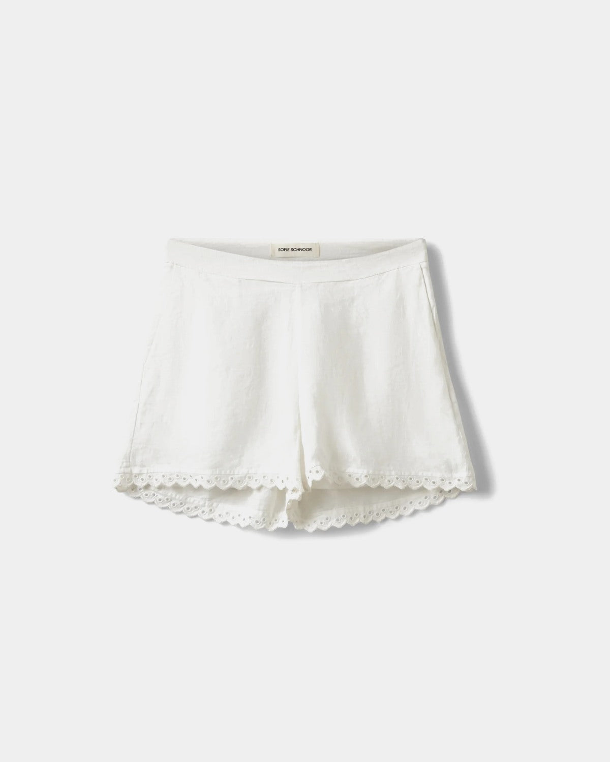 Sofie Schnoor WOMEN ALIXSW SCALLOP KANT SHORTS Shorts 0159 Cream White
