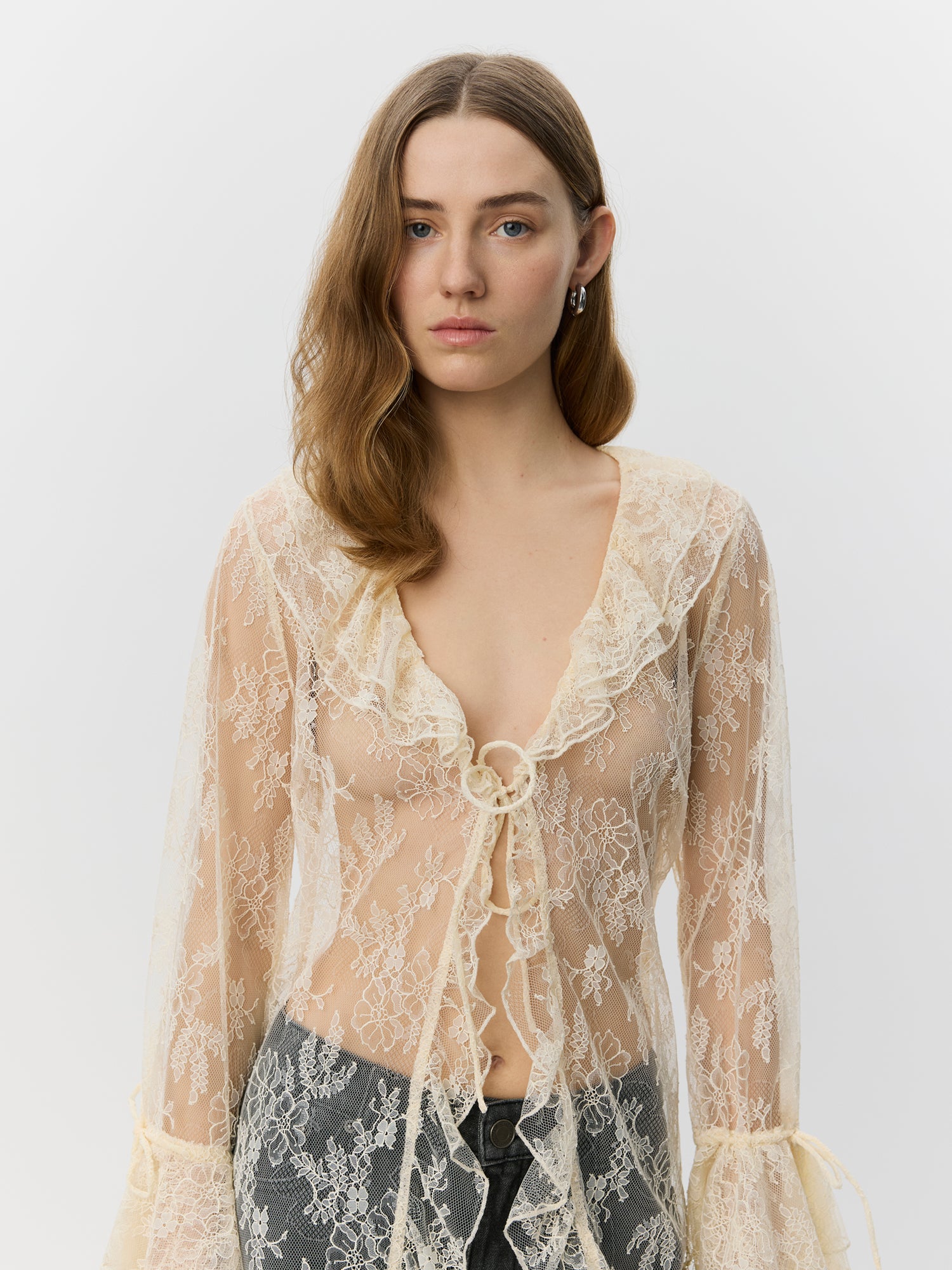 Sofie Schnoor WOMEN ANASTASIASW BLONDE KÅBE Robe 0101 Off white