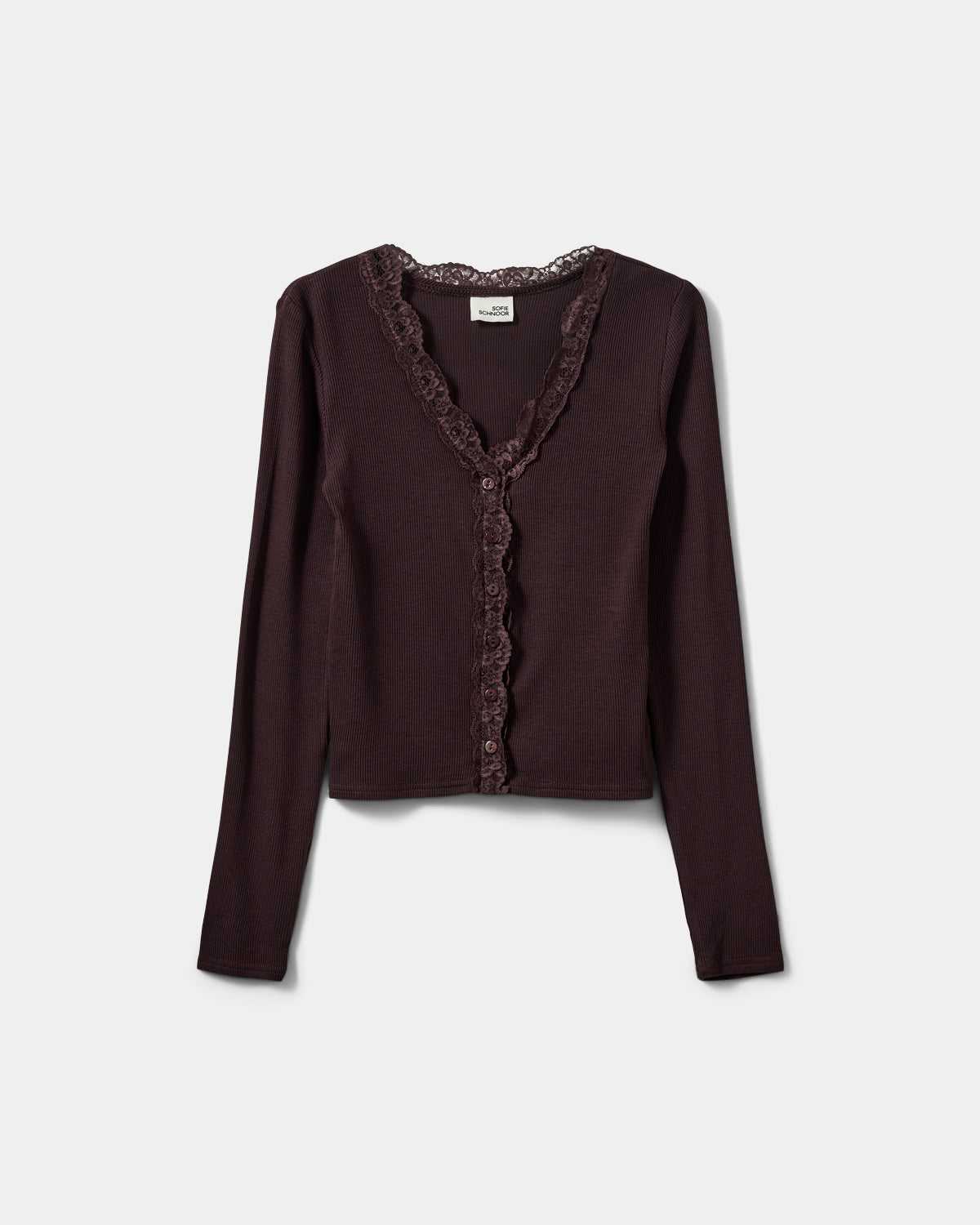 Sofie Schnoor YOUNG ANYIASY CARDIGAN Cardigan 7168 Dark Plum