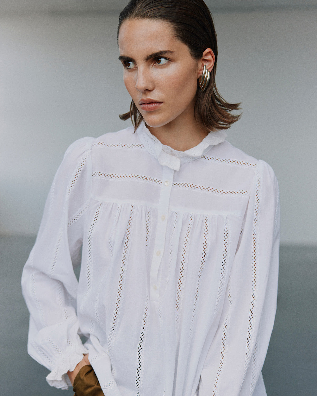 Sofie Schnoor WOMEN ASORIASW SKJORTE Skjorte 0124 Snow white