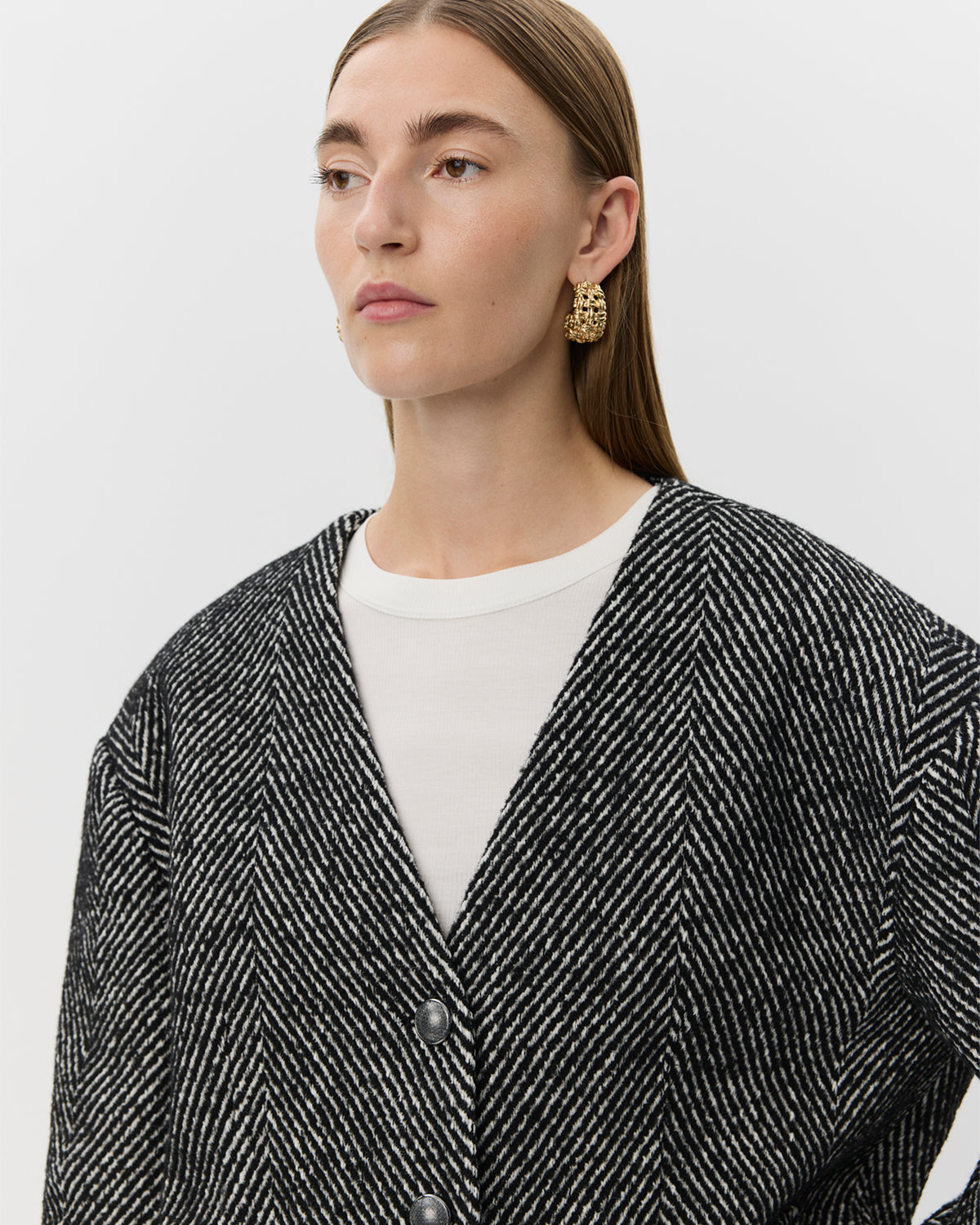 Sofie Schnoor WOMEN AURELIESW JAKKE Jakke 0142 Off White - Black