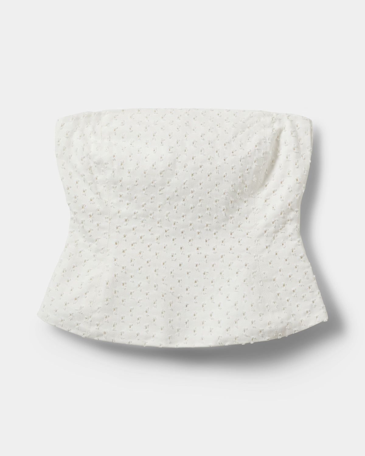 AVASW CORSET DENIM TOP Top - 0101 Off white | Sofie Schnoor