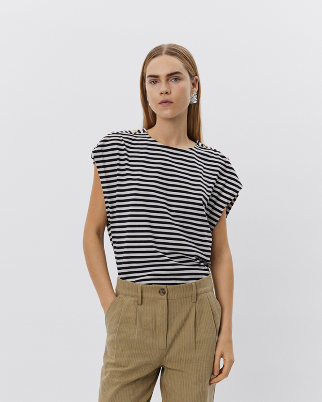 Sofie Schnoor WOMEN BAYSW T-SHIRT T-shirt 1017 Black striped