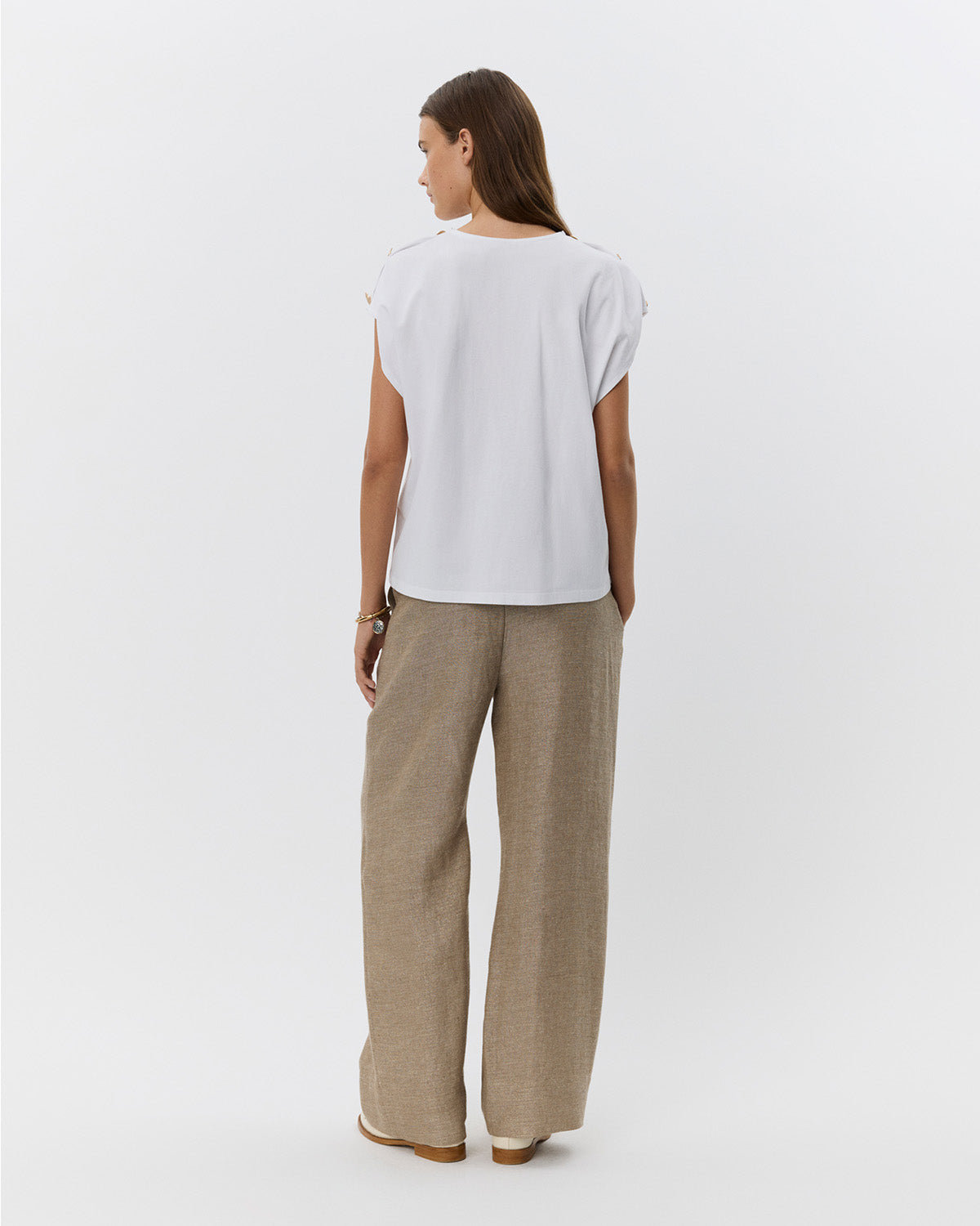 Sofie Schnoor WOMEN BAYSW T-SHIRT T-shirt 0106 White gold