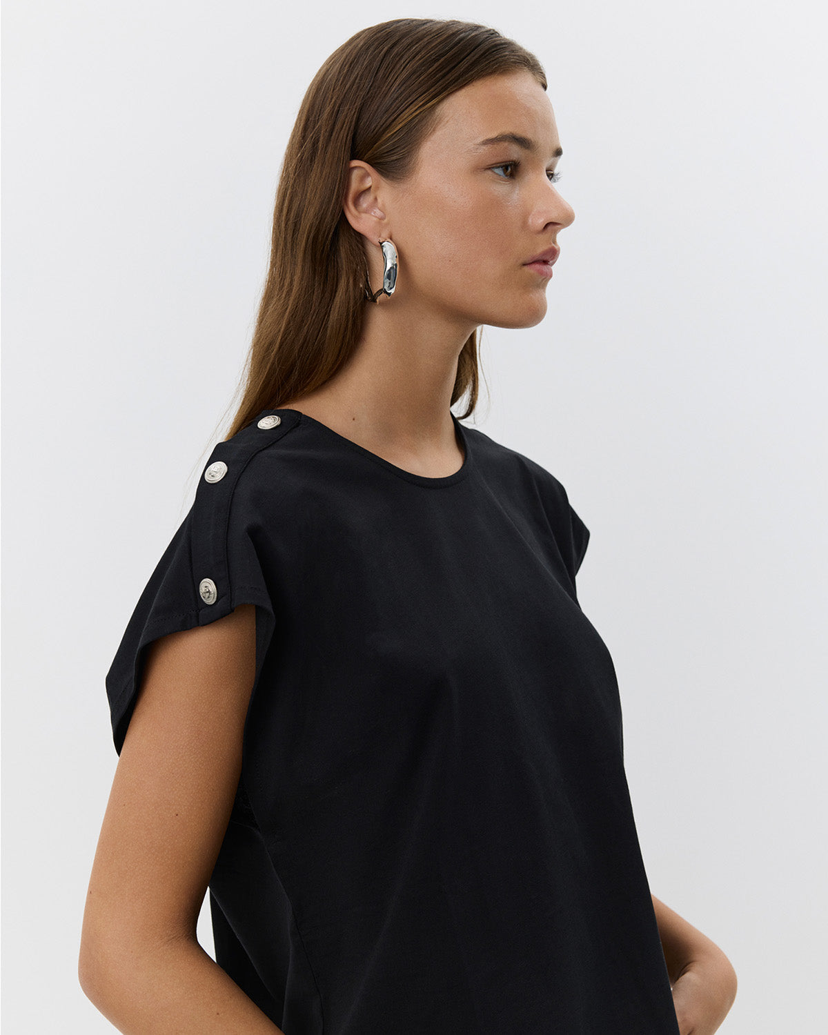 Sofie Schnoor WOMEN BAYSW T-SHIRT T-shirt 1008 Black w silver