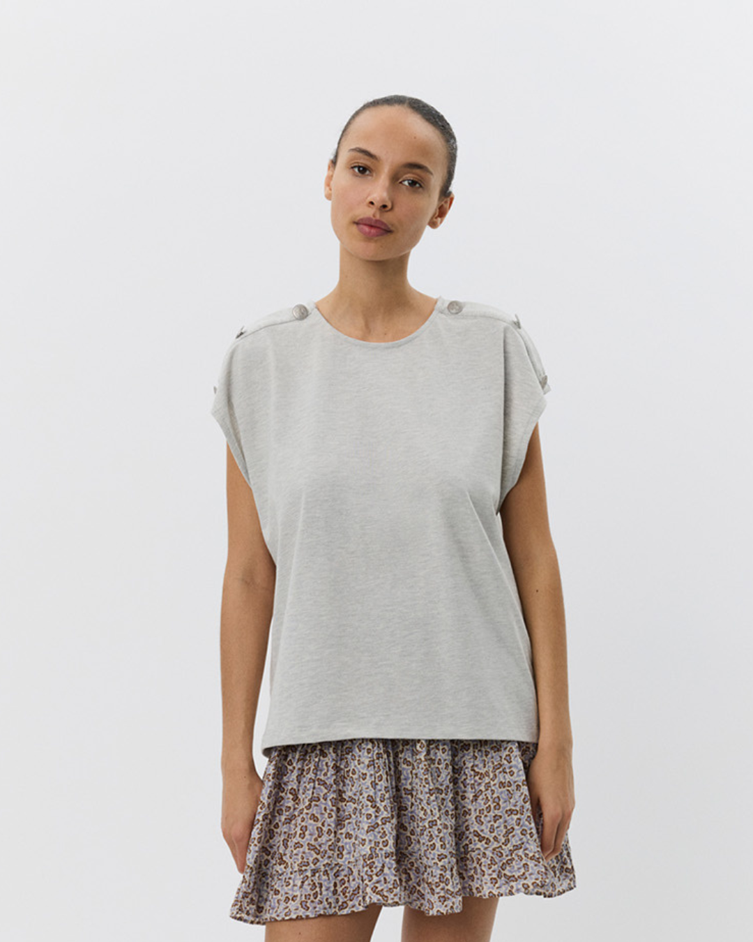 Sofie Schnoor WOMEN BAYSW T-SHIRT T-shirt 8000 Grey mel