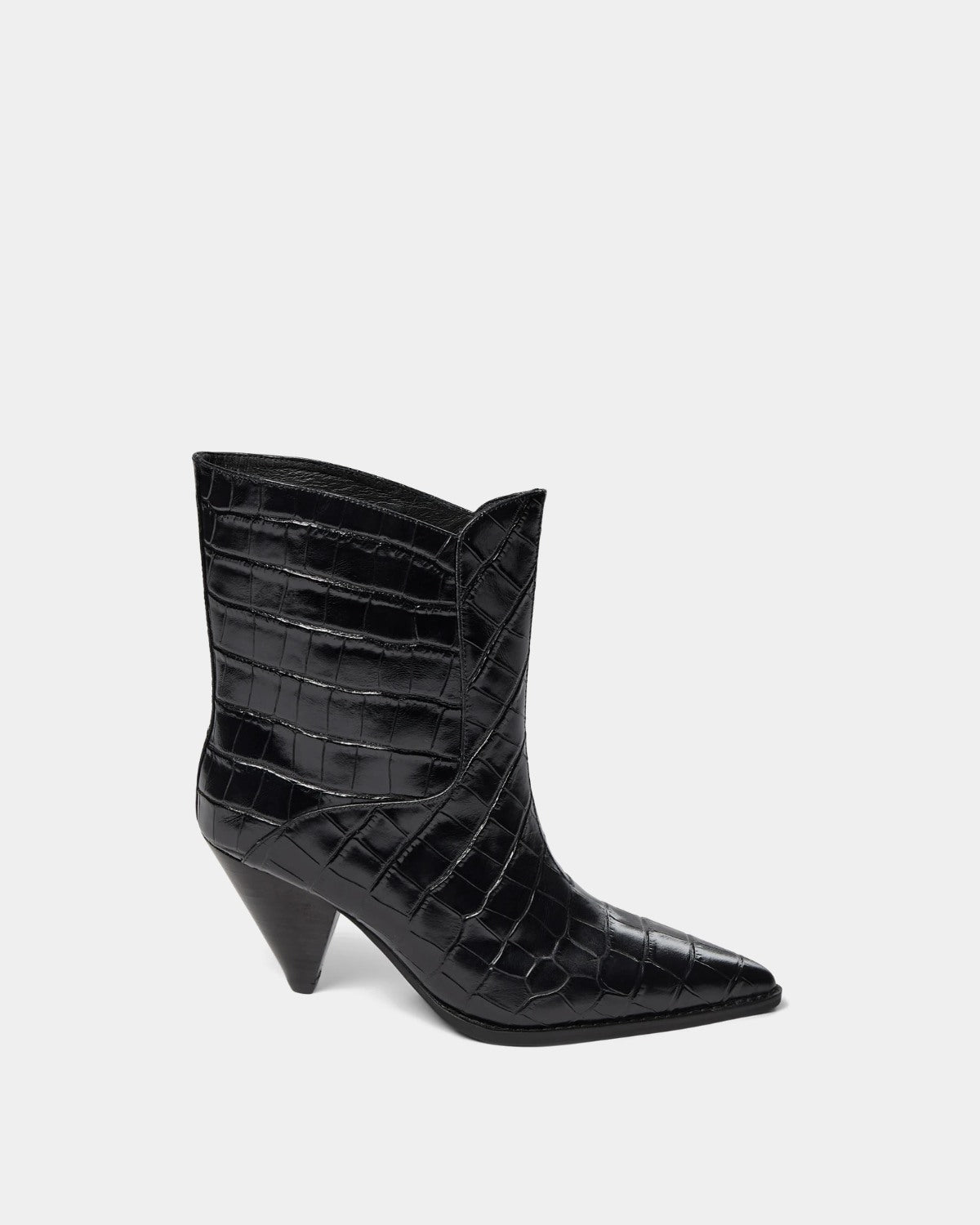 Sofie Schnoor WOMEN BEATESW CROCO LÆDERSTØVLE Støvle 1000 Black