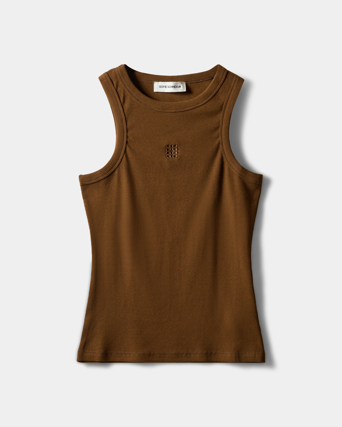 Sofie Schnoor WOMEN BECASW RIB TANK TOP Top 7164 Maple Brown