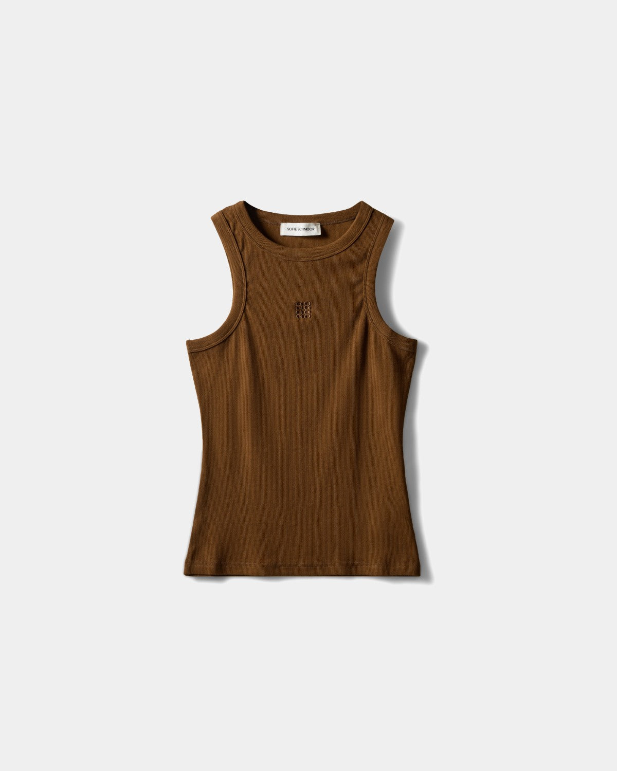 Sofie Schnoor WOMEN BECASW RIB TANK TOP Top 7164 Maple Brown