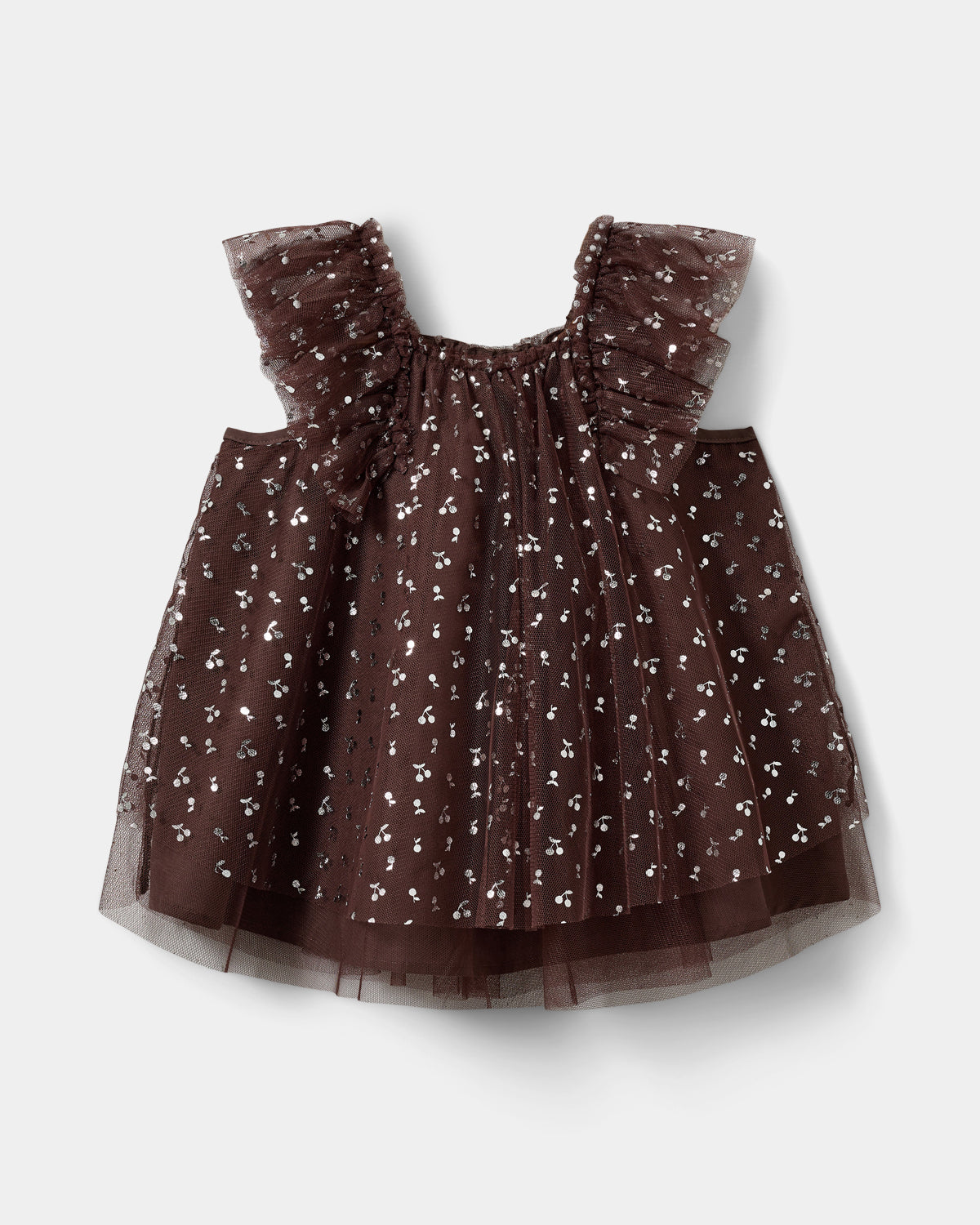 Sofie Schnoor KIDS BLOSSOMSB DRESS Dress 7052 Brown