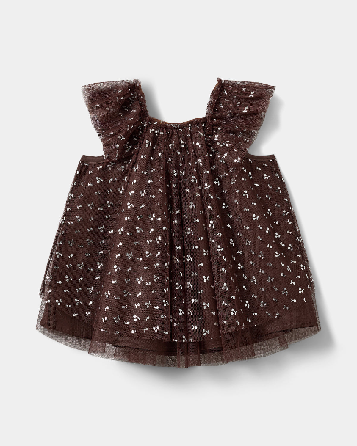 Sofie Schnoor KIDS BLOSSOMSB DRESS Dress 7052 Brown