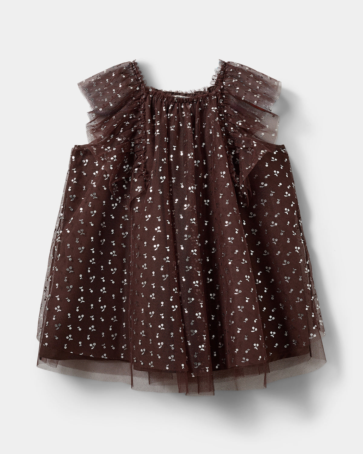 Sofie Schnoor KIDS BLOSSOMSK KJOLE Kjole 7052 Brown