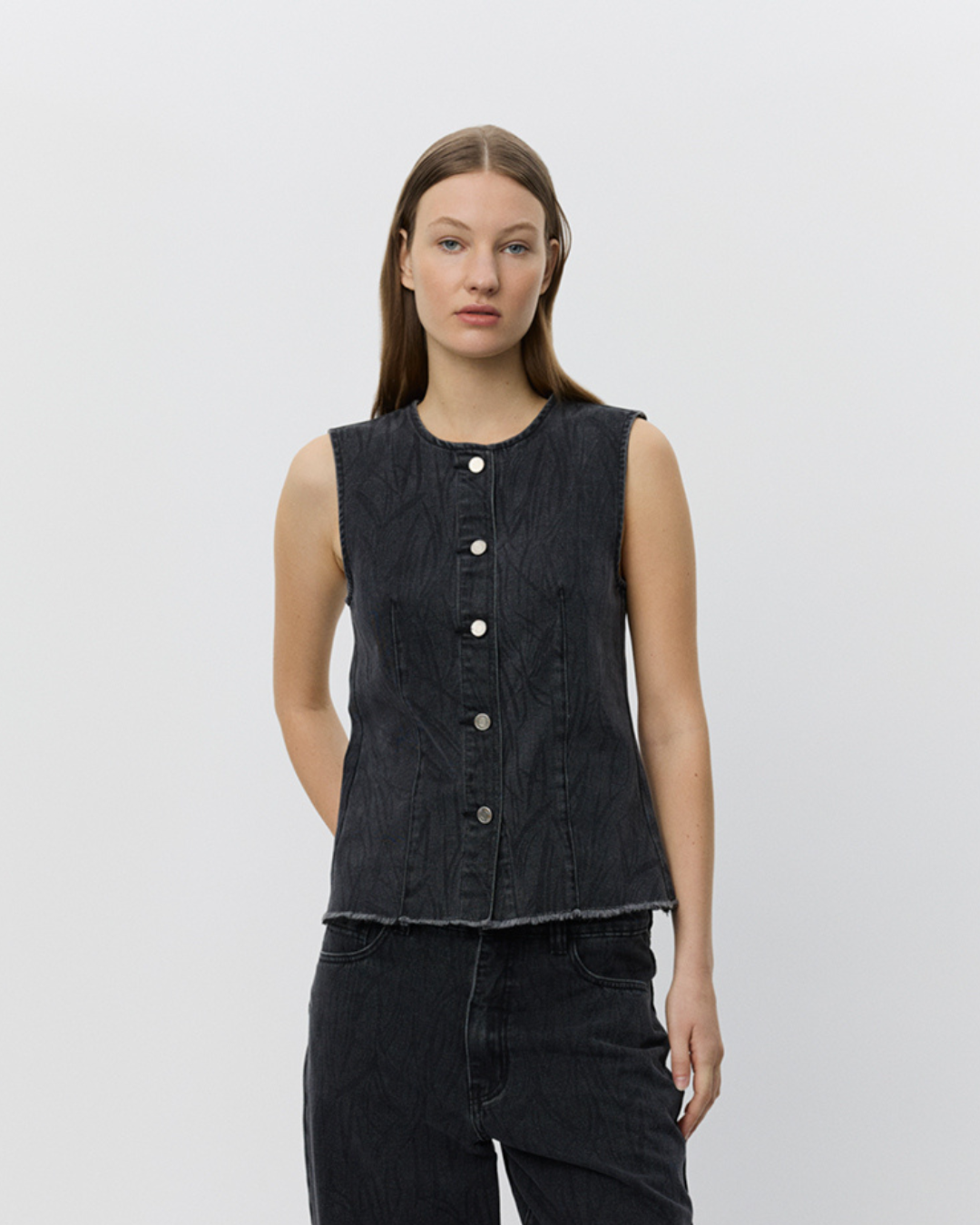Sofie Schnoor WOMEN CARLASW VEST Vest 1015 Washed black