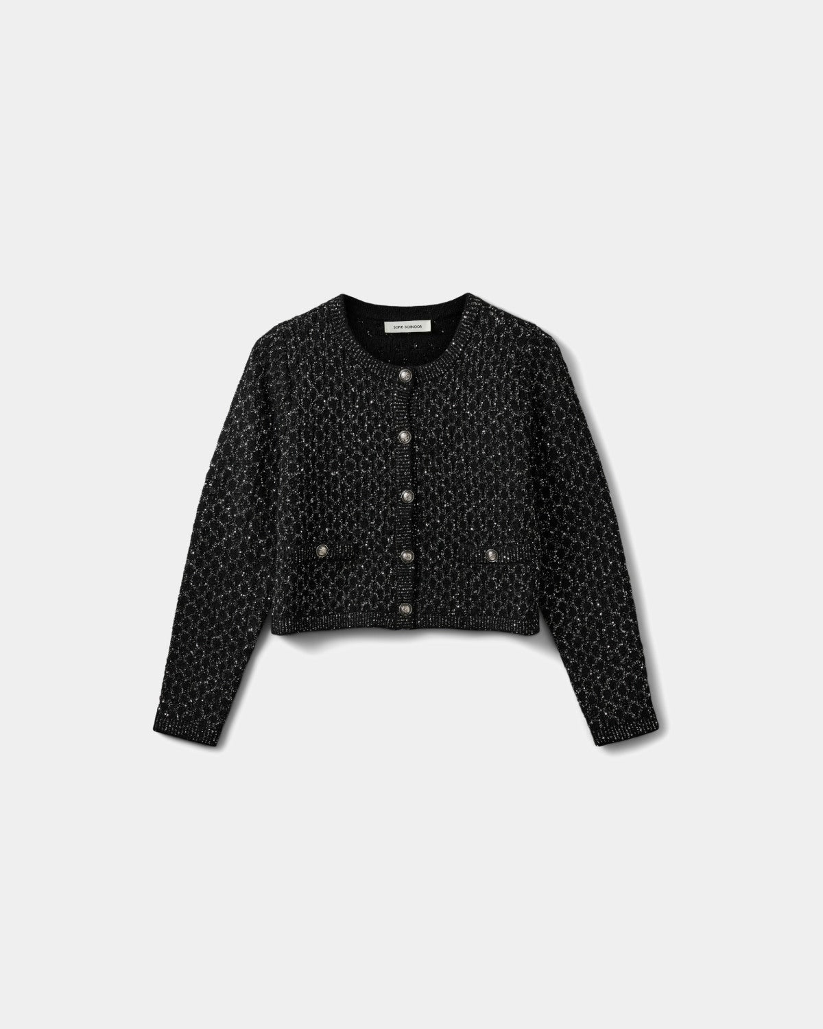 Sofie Schnoor WOMEN CARNETSW CARDIGAN Cardigan 1003 Black glitter