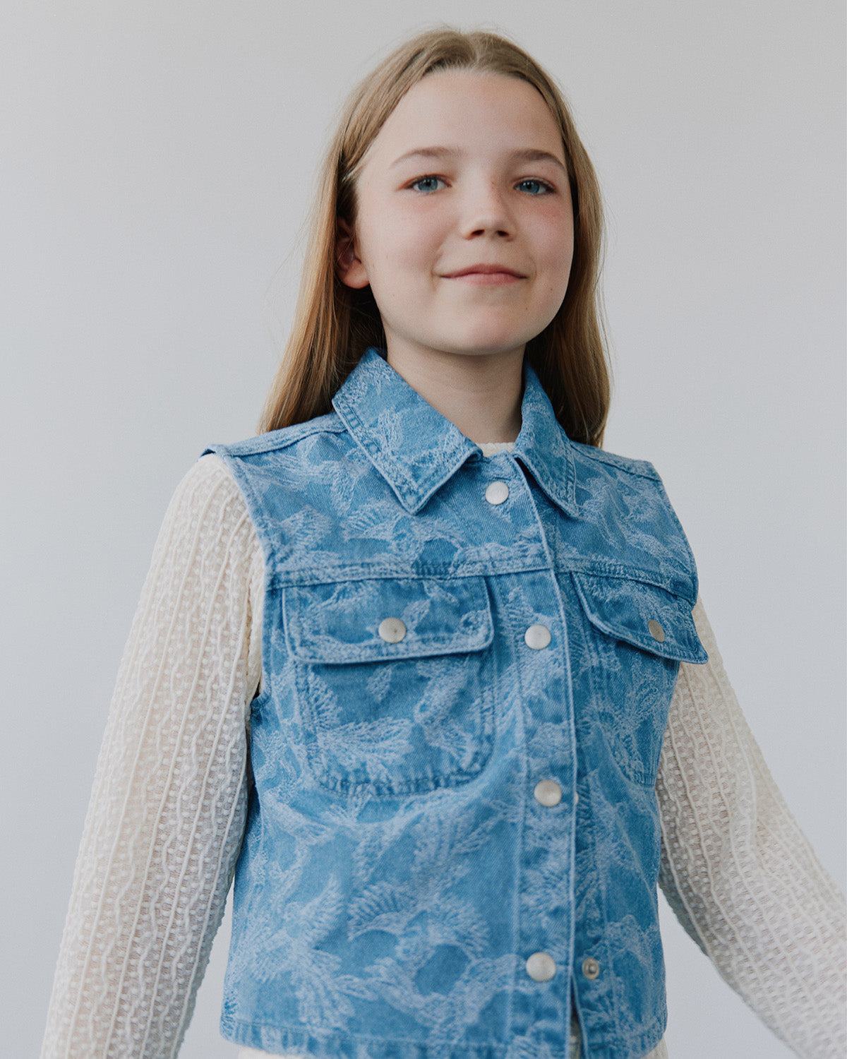 Sofie Schnoor YOUNG CAROLESY VESTE Vest 5086 Light denim blue