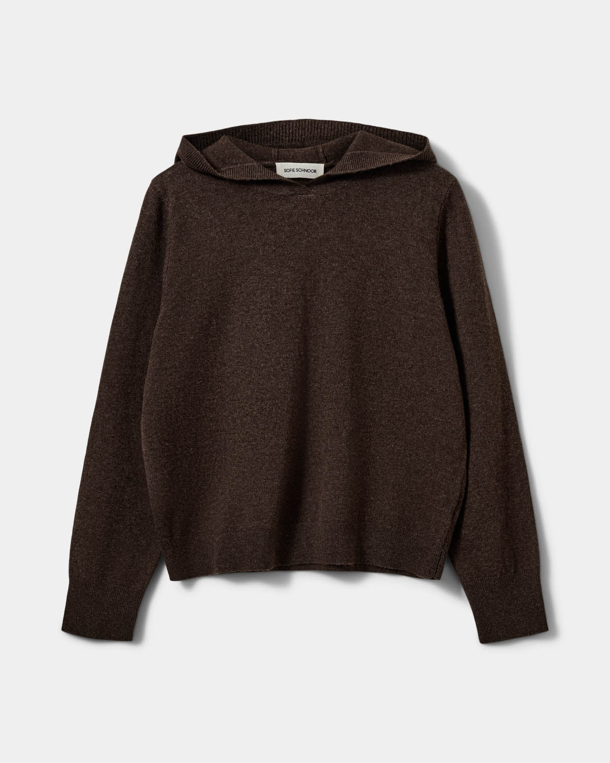 Sofie Schnoor WOMEN CASSIESW KNIT HOODIE Hættetrøje 7129 Brown Fudge