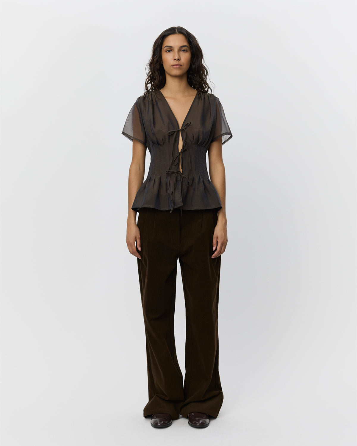 Sofie Schnoor WOMEN CENIASW SKJORTE Skjorte 7025 Dark brown