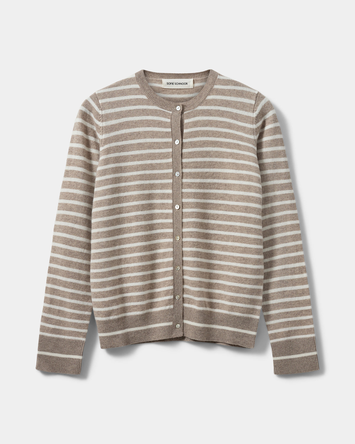 Sofie Schnoor WOMEN CISSESW STRIBET CARDIGAN Cardigan 7118 Light Brown Striped