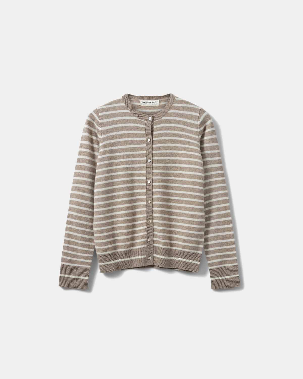 Sofie Schnoor WOMEN CISSESW STRIBET CARDIGAN Cardigan 7118 Light Brown Striped