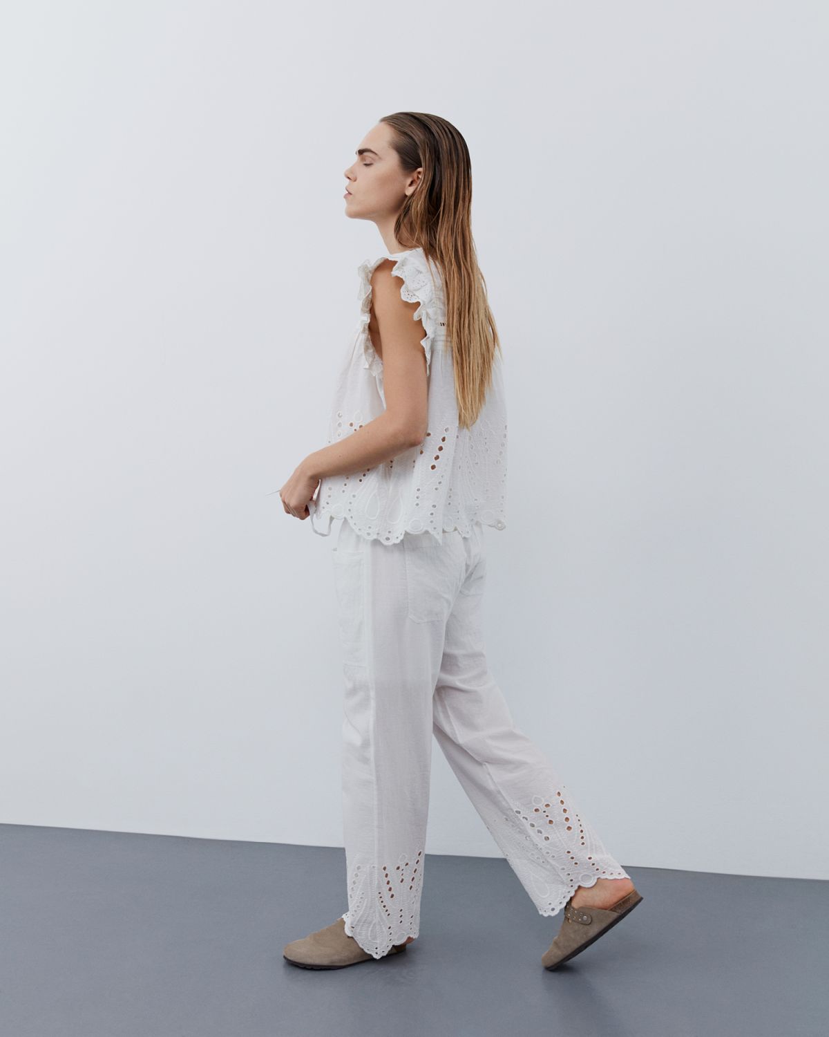 Sofie Schnoor WOMEN ChereenSW Trousers Trousers 0124 Snow white