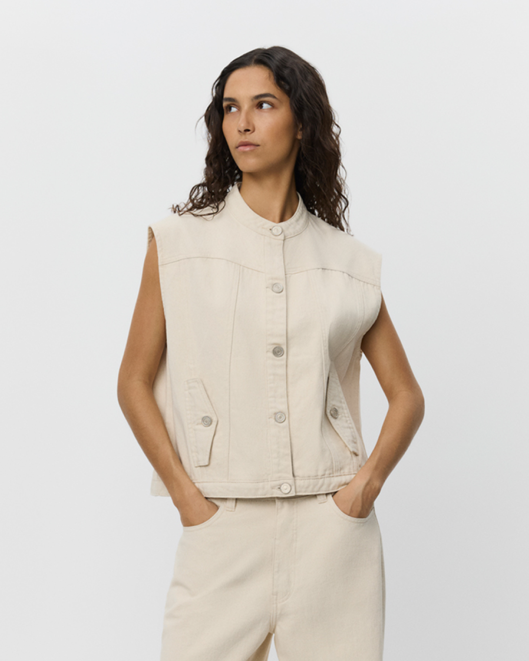 Sofie Schnoor WOMEN DANASW VEST Vest 0101 Off white