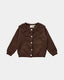 DAYASB CARDIGAN - Chocolate brown