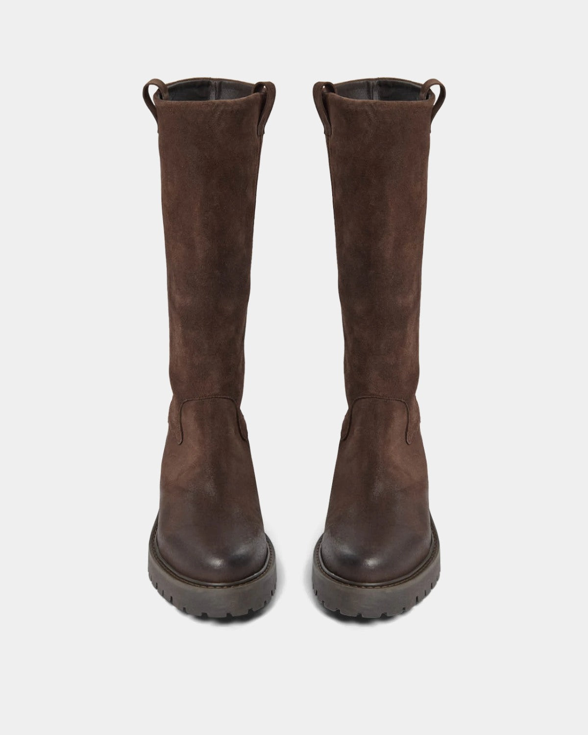 Sofie Schnoor WOMEN DITTESW LANG RUSKINDSSTØVLE Støvle 7025 Dark brown