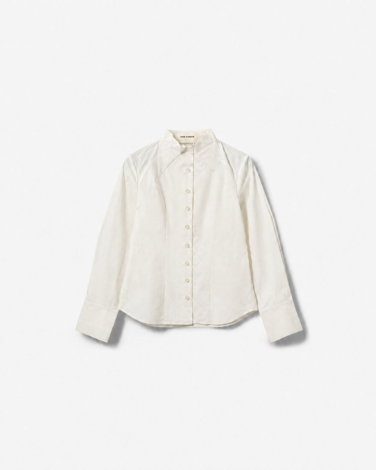Sofie Schnoor WOMEN EDENSW SKJORTE M. PLISSERET KRAVE Skjorte 0101 Off white