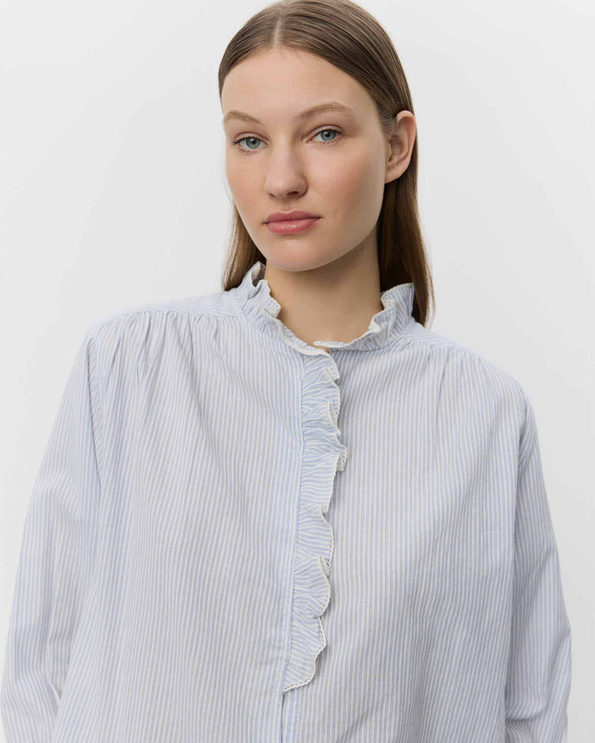 Sofie Schnoor WOMEN EDNASW SHIRT Shirt 5094 Light Blue striped