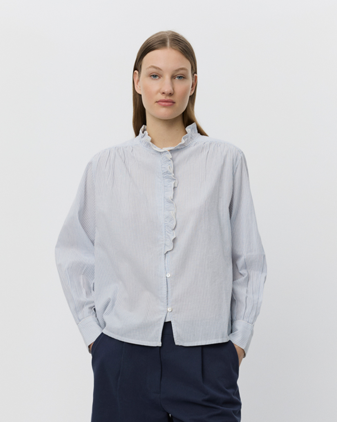 Sofie Schnoor WOMEN EDNASW SKJORTE Skjorte 5094 Light Blue striped