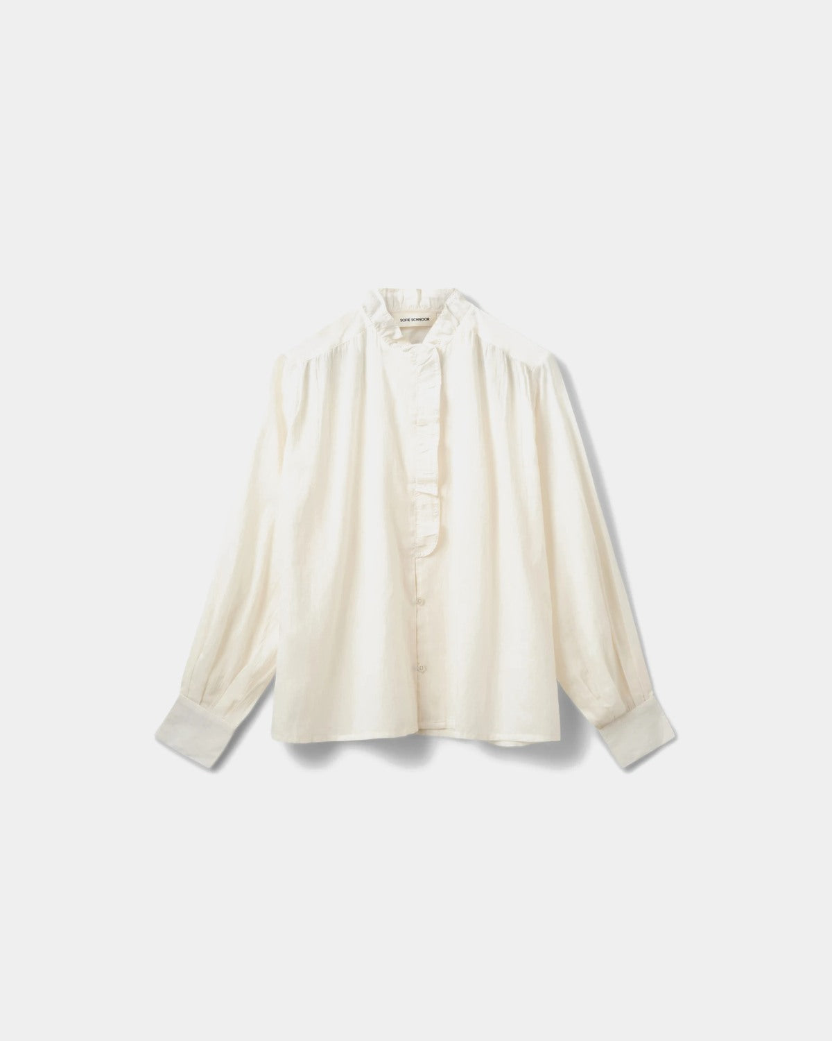 Sofie Schnoor WOMEN EDNASW SKJORTE MED FLÆSE Skjorte 0103 Off white