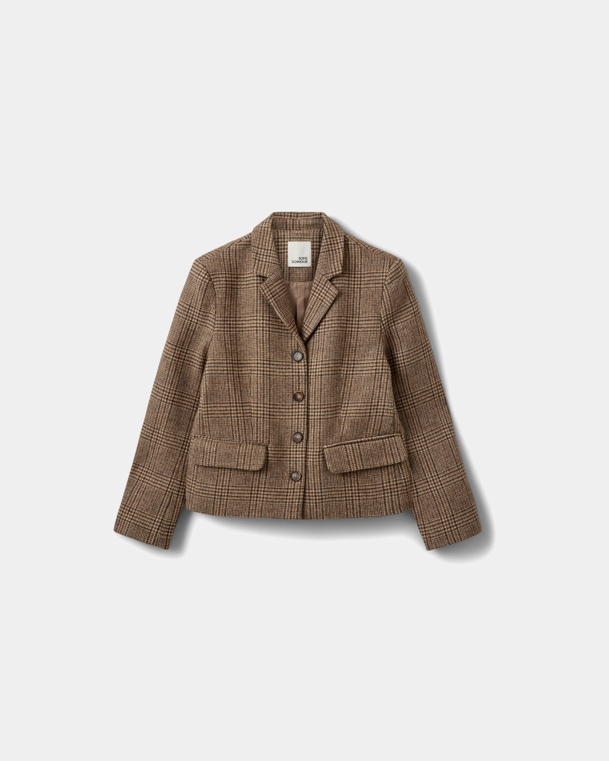 Sofie Schnoor WOMEN ELLYSW KORT BLAZER Blazer 9007 Brown check
