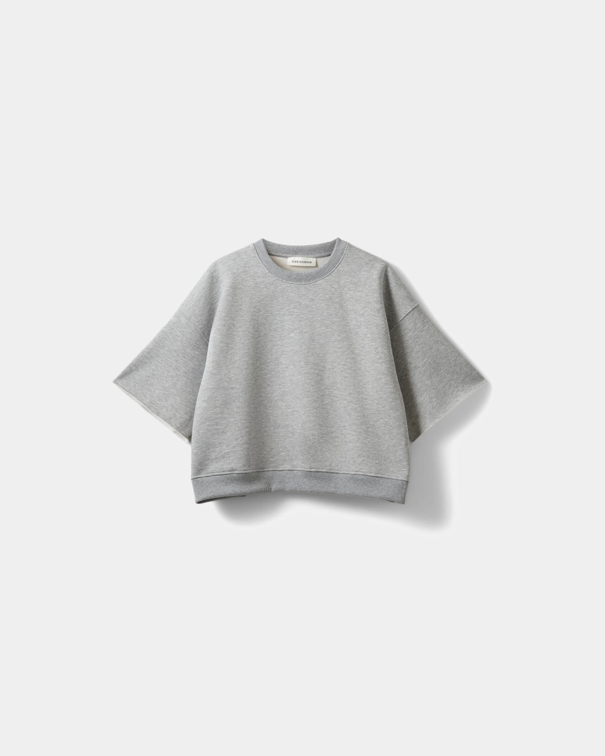 Sofie Schnoor WOMEN ELOISESW KORTÆRMET SWEATSHIRT Sweatshirt 8000 Grey Melange