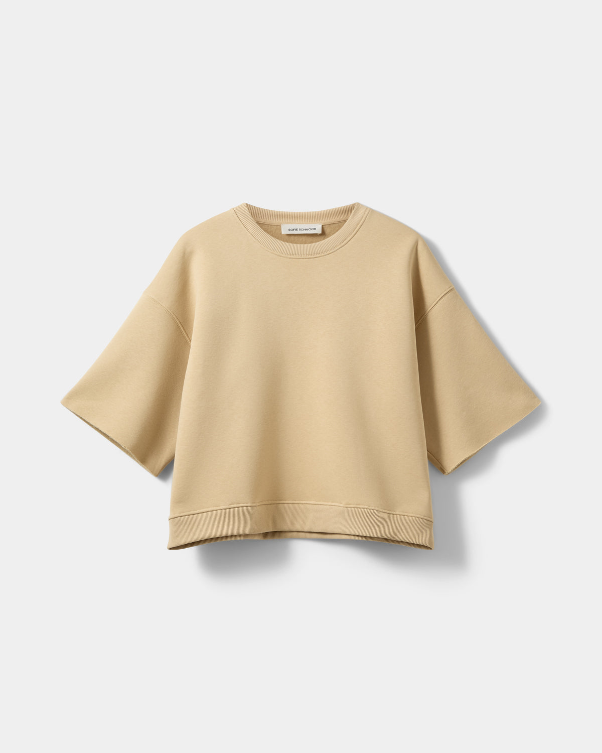 Sofie Schnoor WOMEN ELOISESW KORTÆRMET SWEATSHIRT Sweatshirt 7161 Pale Khaki