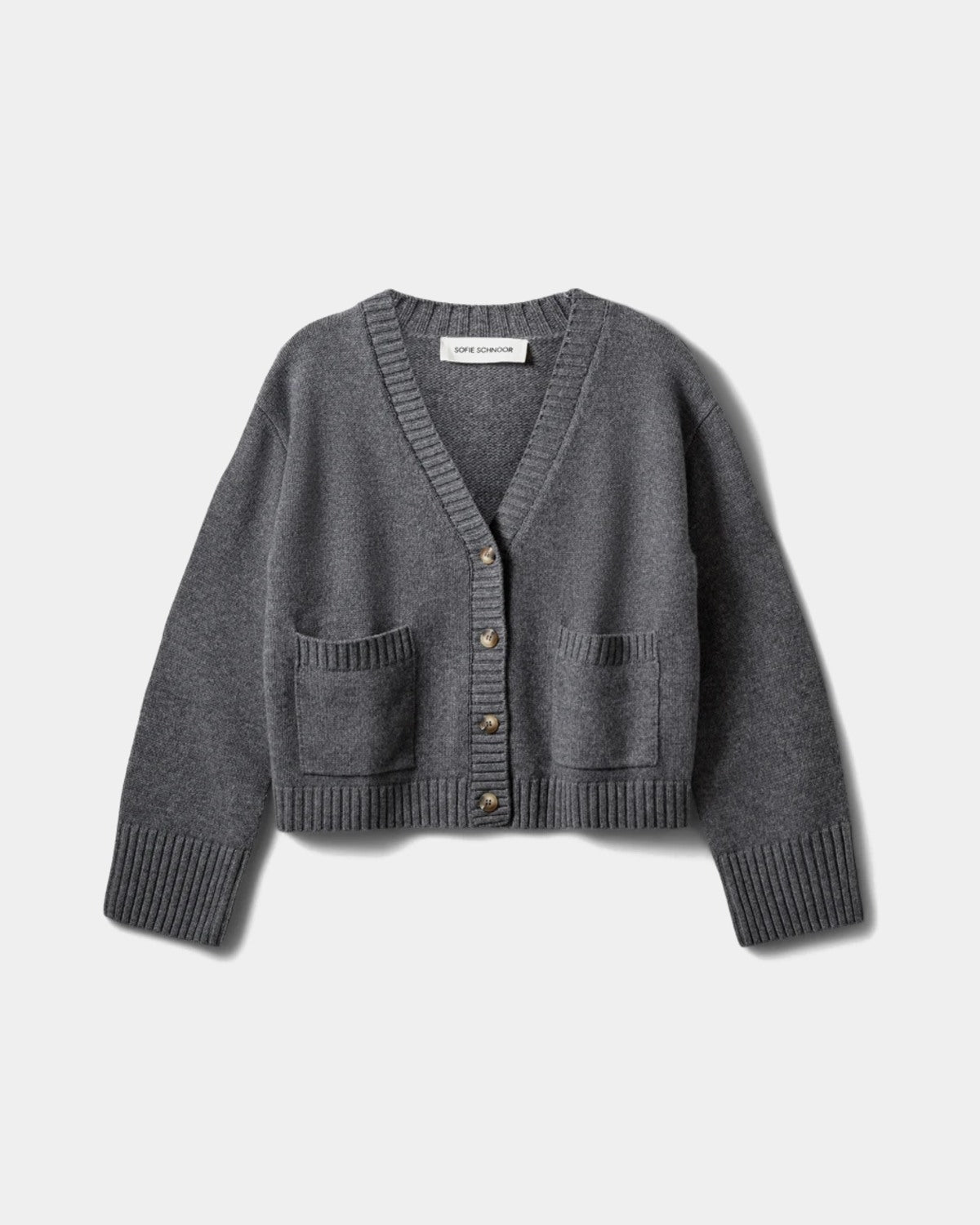 Sofie Schnoor WOMEN ELOWENSW KNIT CARDIGAN Cardigan 8000 Grey Melange