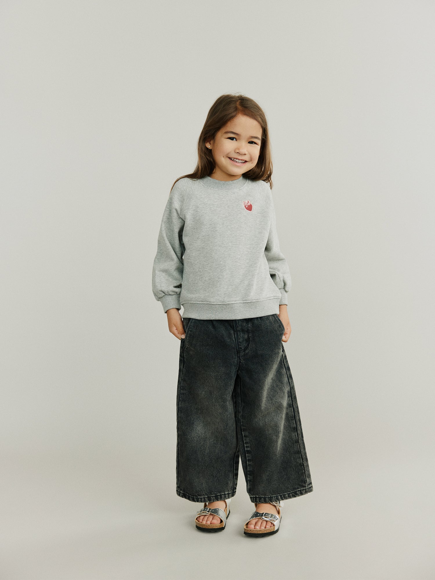 Sofie Schnoor KIDS ElisKB Sweatshirt Sweatshirt 8000 Grey Melange