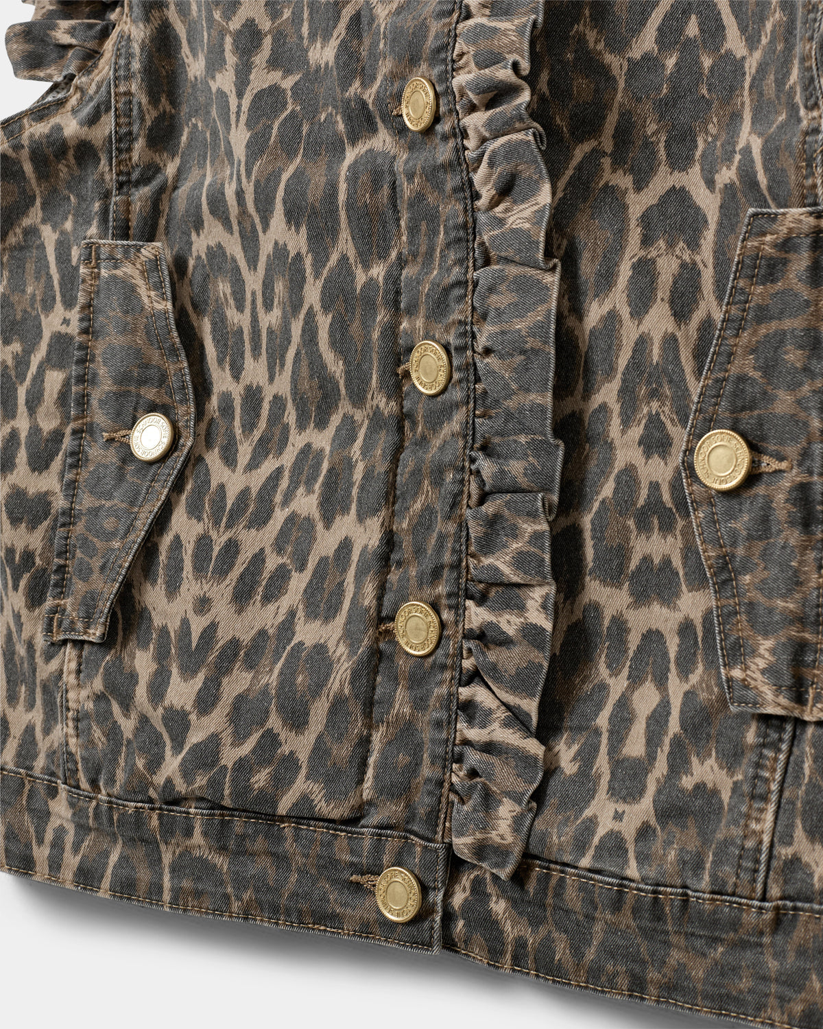 Sofie Schnoor WOMEN FARAHSW LEO VEST Vest 9086 Light brown leopard