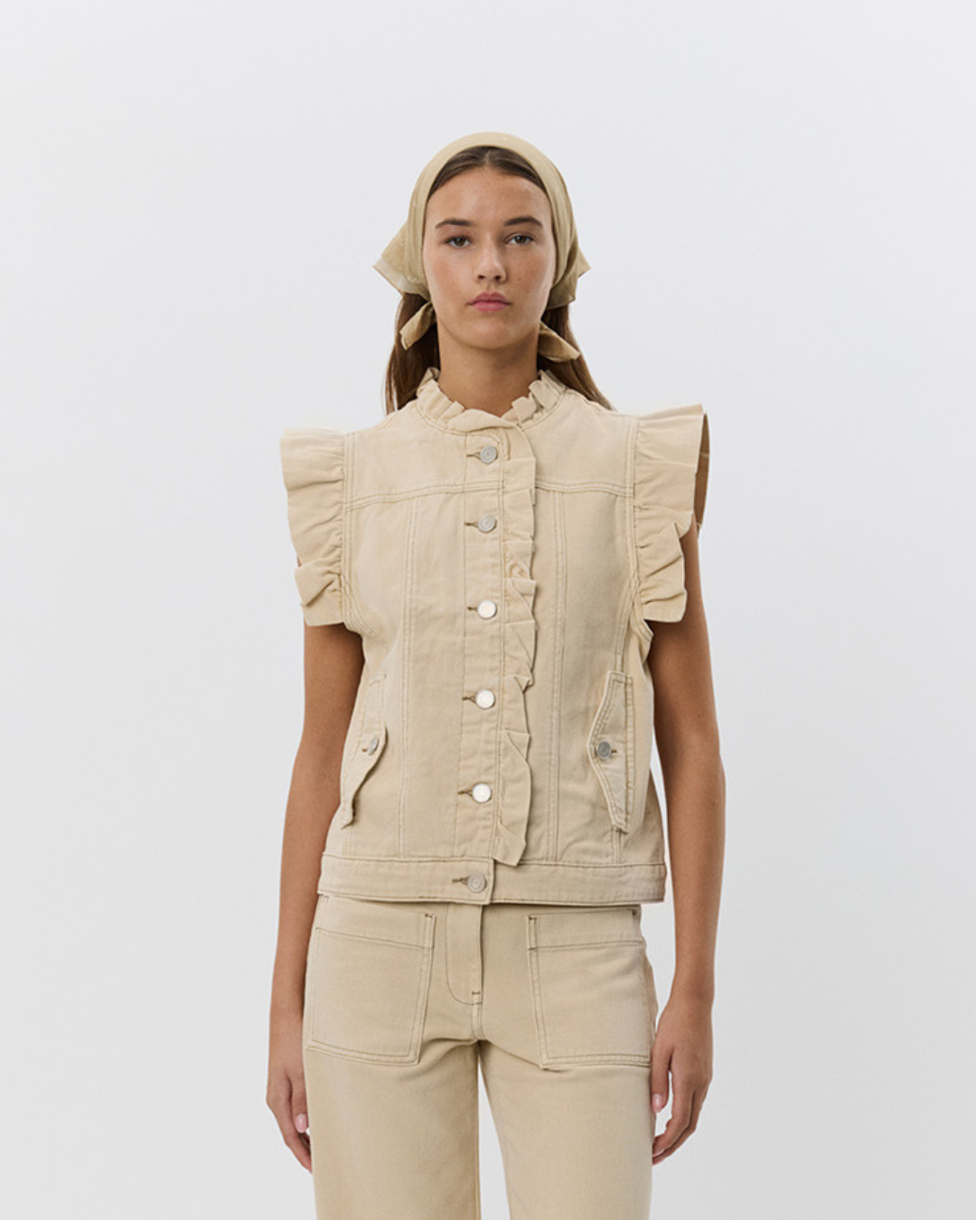 FARAHSW VEST Vest - 7150 Warm Sand | Sofie Schnoor