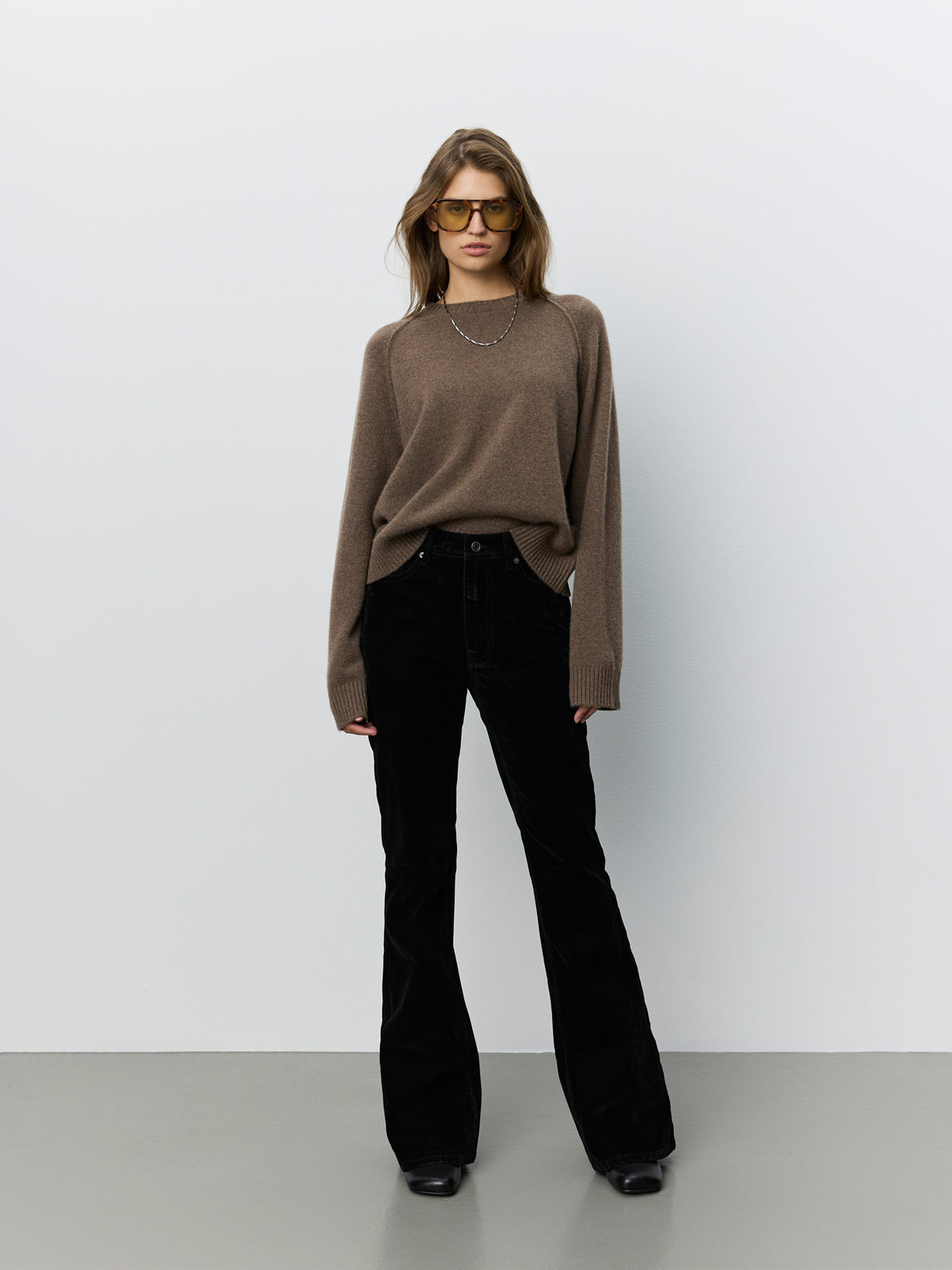 Sofie Schnoor WOMEN FLORESSW KNIT SWEATER Sweater 7071 Brown melange