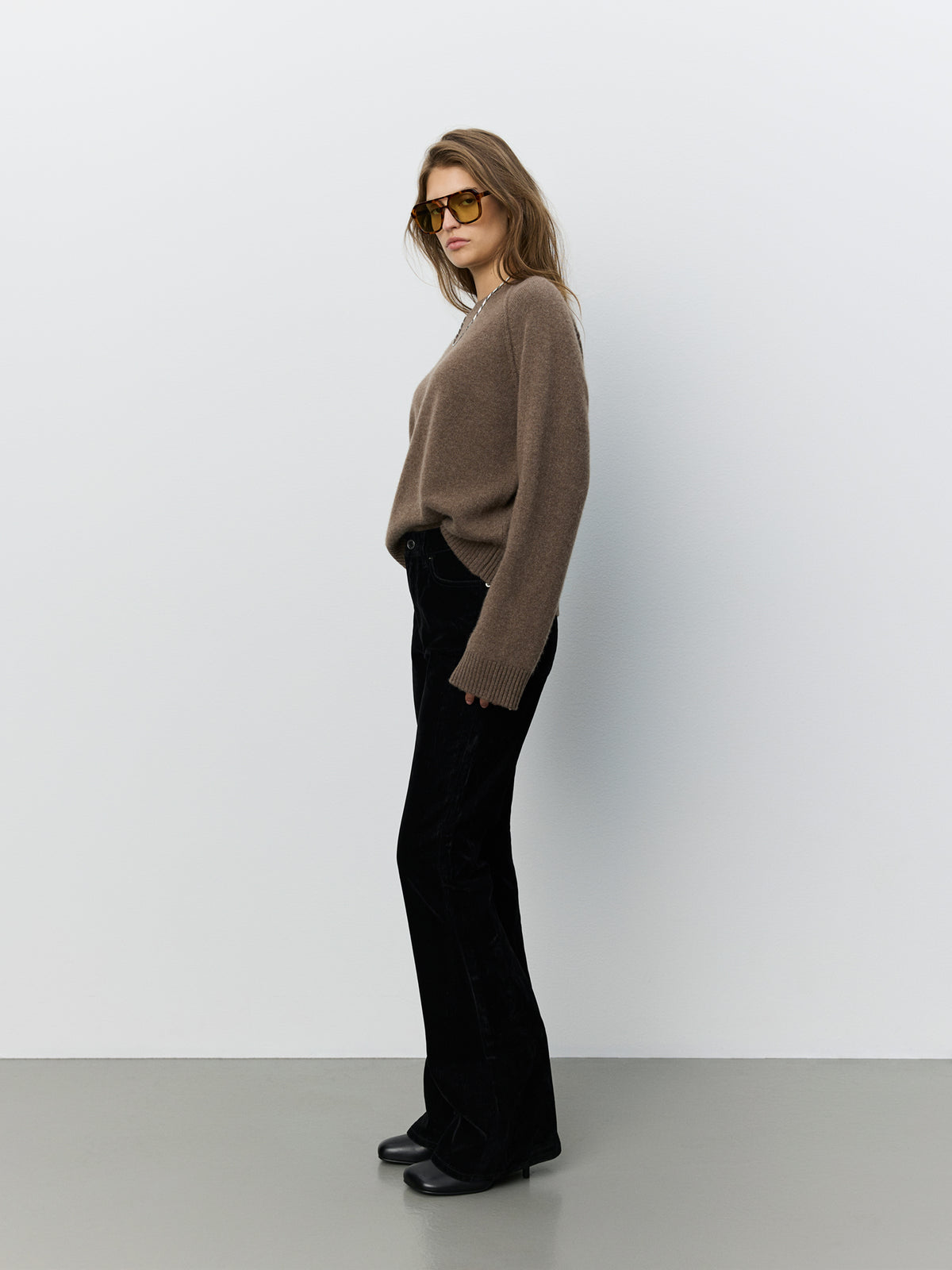 Sofie Schnoor WOMEN FLORESSW KNIT SWEATER Sweater 7071 Brown melange