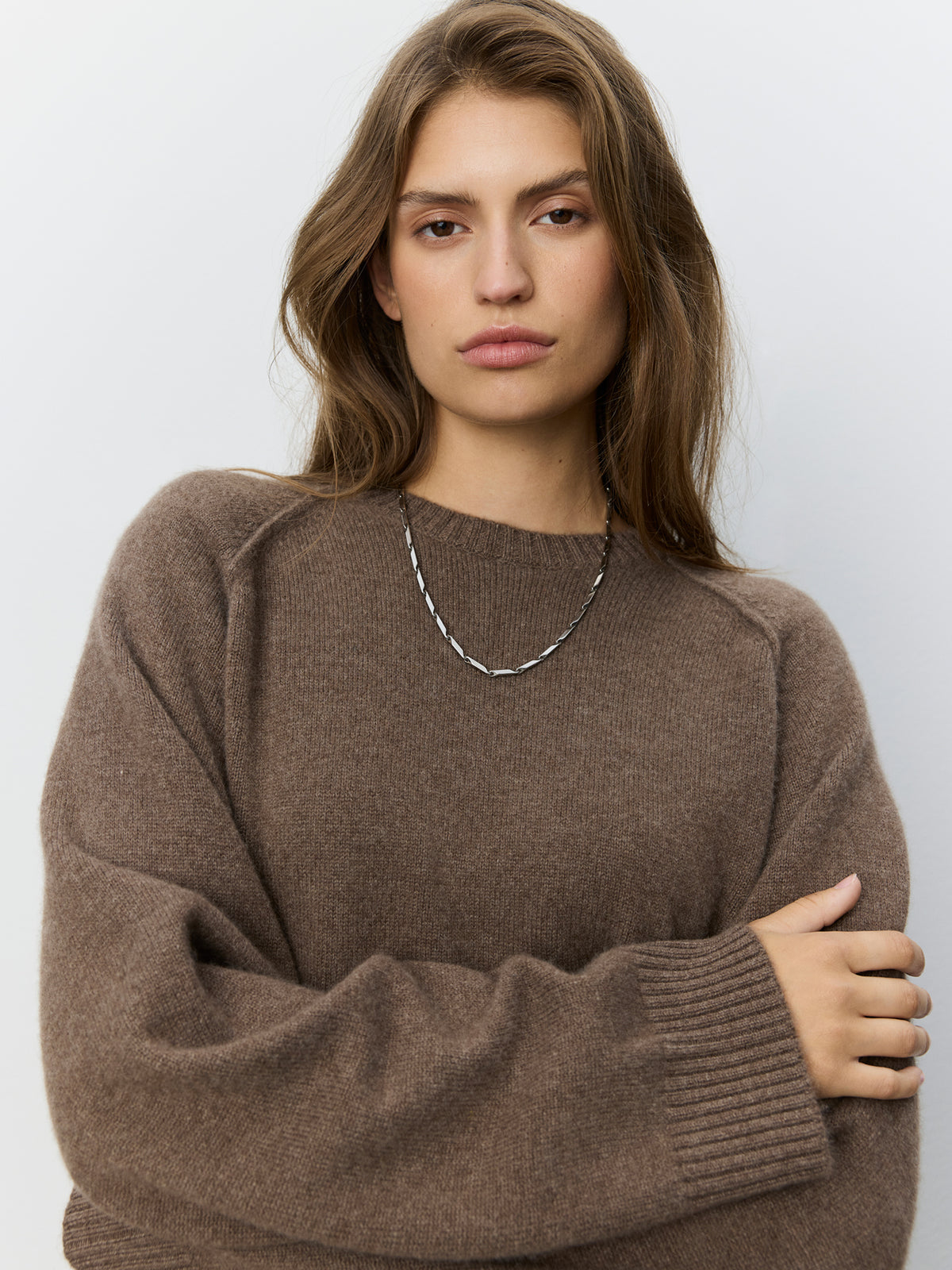 Sofie Schnoor WOMEN FLORESSW KNIT SWEATER Sweater 7071 Brown melange