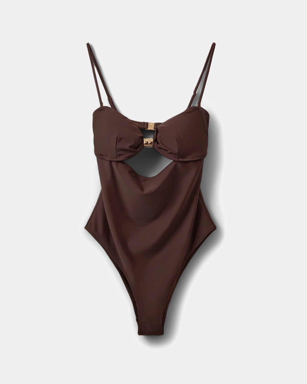 Sofie Schnoor WOMEN GALIASW BADEDRAGT MED GULD SPÆNDE Badedragt 7162 Intense Brown