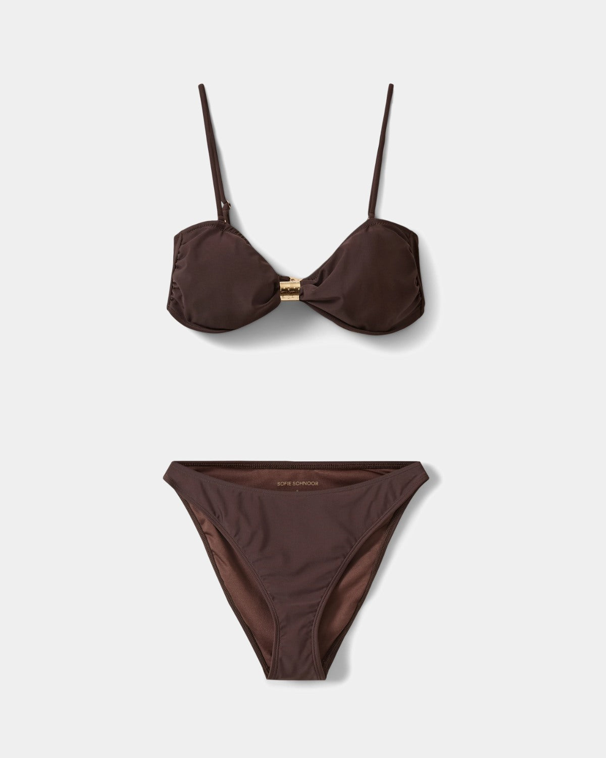 Sofie Schnoor WOMEN GISELASW BIKINI MED GULD SPÆNDE Bikini 7162 Intense Brown